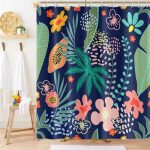 Elegant Navy Shower Curtain Liner: A Must-Have for Your Bathroom.