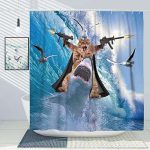 Luxury Navy Shower Curtain Liner: Elevate Your Bathroom Style