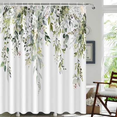 Elegant Navy Shower Curtain on Amazon