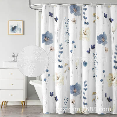 Stylish 36×72 Inch Small Shower Curtain for Modern Bathroom
